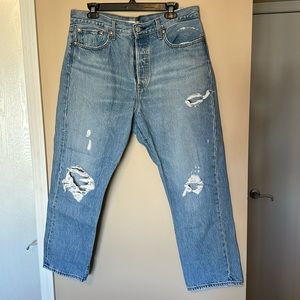 LEVIS wedgie straight true denim jeans